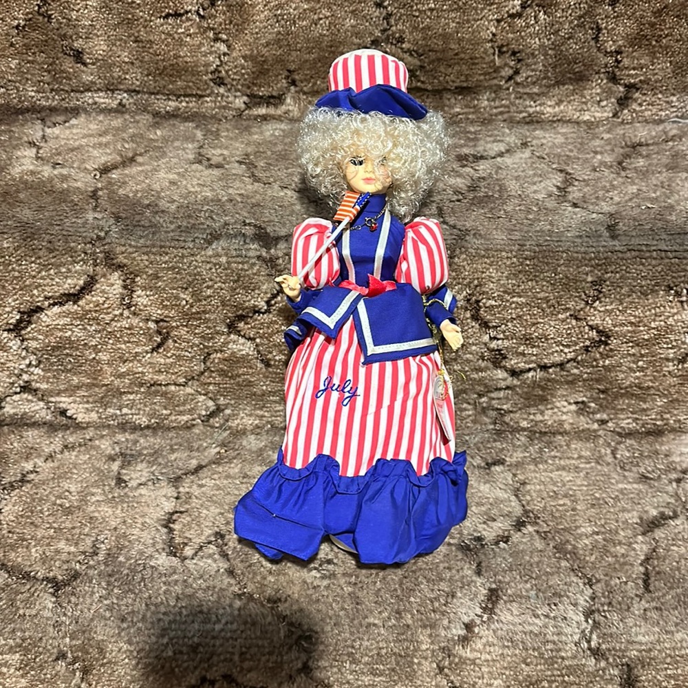 July Musical Calendar Doll Star Spangled Banner